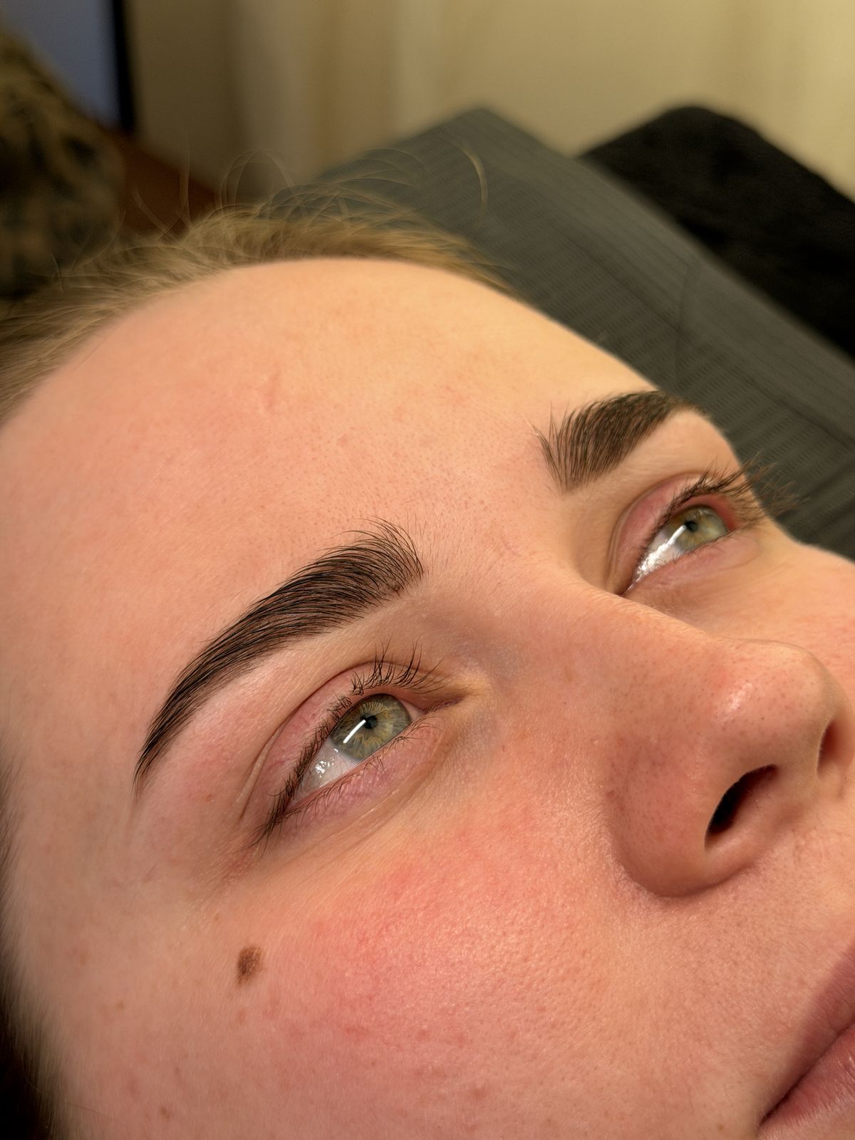 Lash lift — before